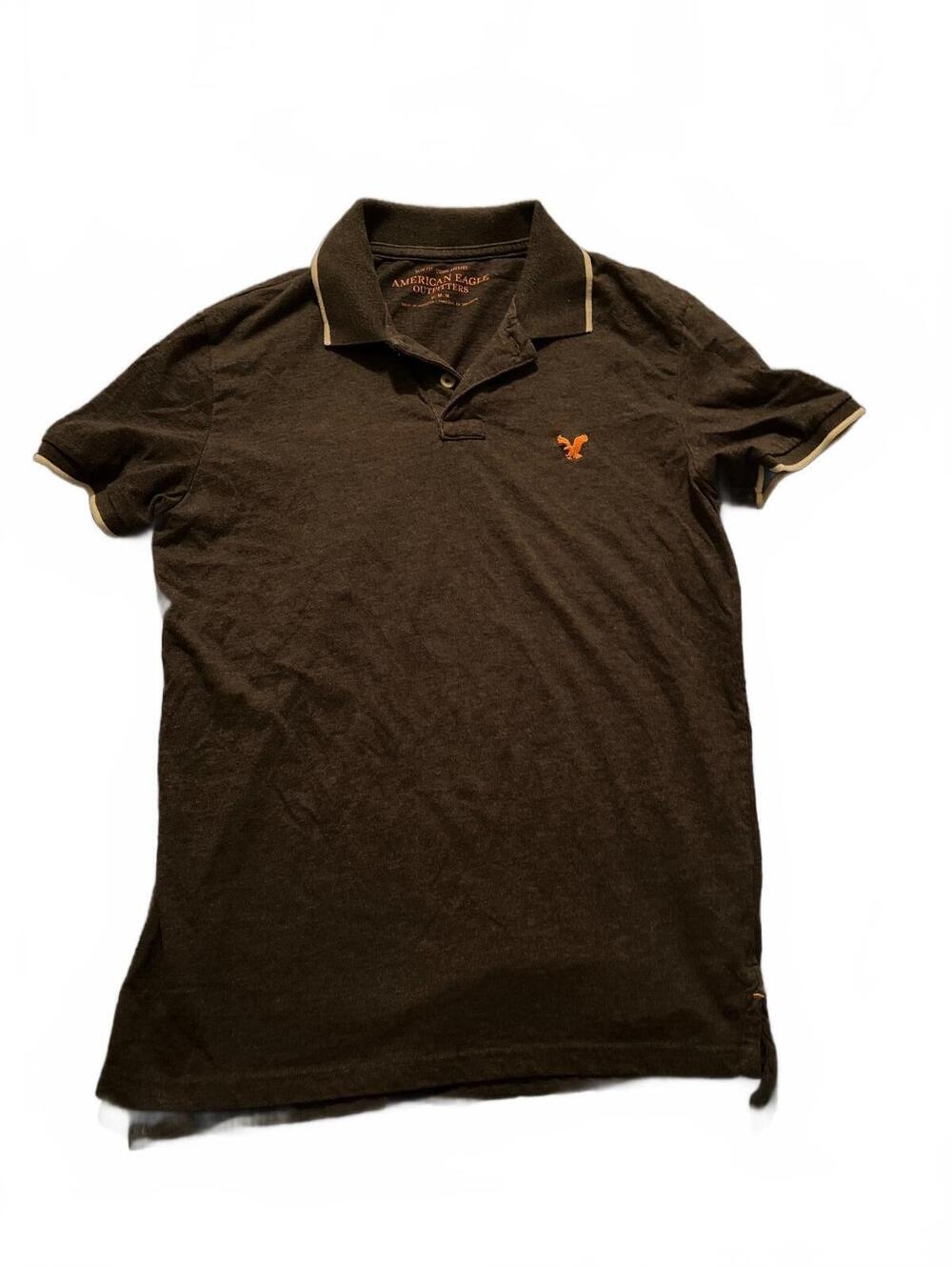 American Eagle Outfitters Slim Fit Men's Polo Shirt Dark Gray
